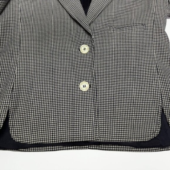 Vintage Valentino Miss V Made in Italy Checkered Wool Jacket - Picture 7 of 9